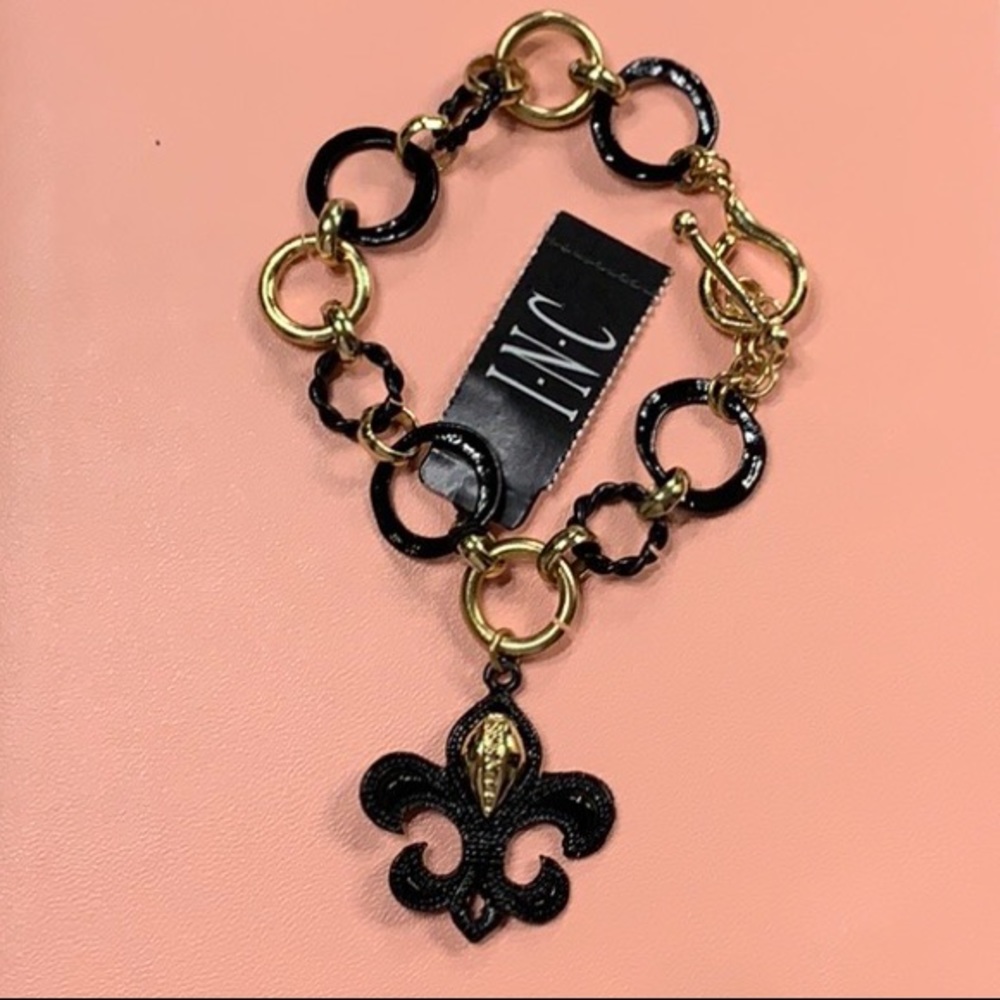 Inc black and gold bracelet